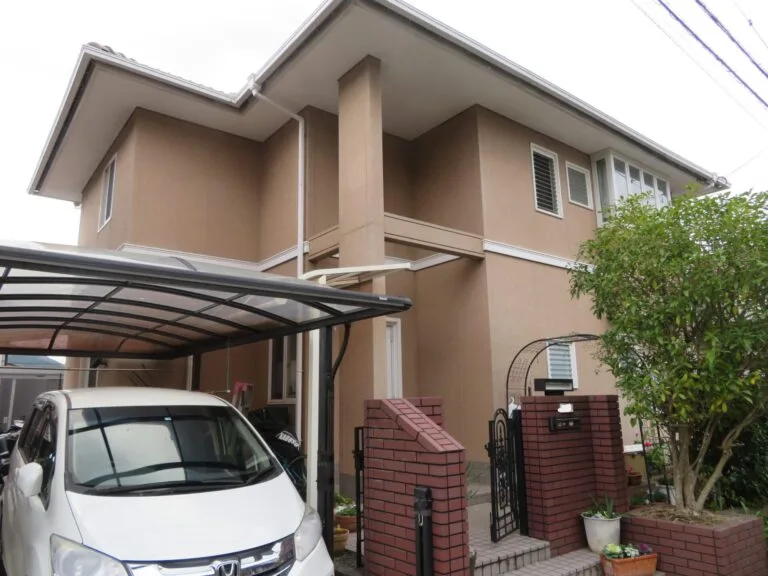 松山市A様邸 外壁・屋根塗装の施工前